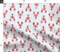 Beach Nautical Summer Lobster Lobsters On Stripes Custom Printed Fabric by Spoonflower Various Fabrics by the Yard or Fat Quarter